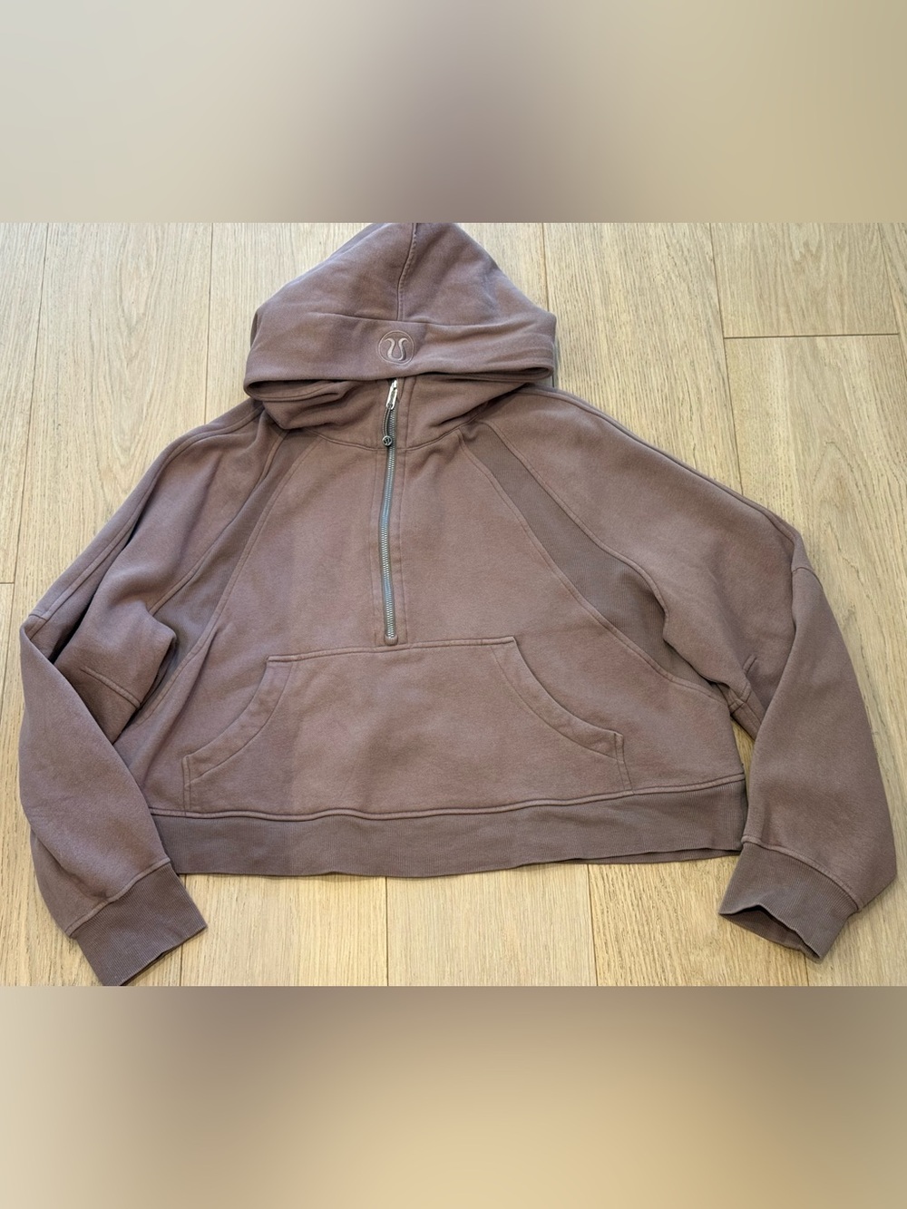 Lululemon Scuba Oversized Half-Zip Hoodie XL/XXL | Rare Brown Taupe Discontinued - Picture 2 of 3